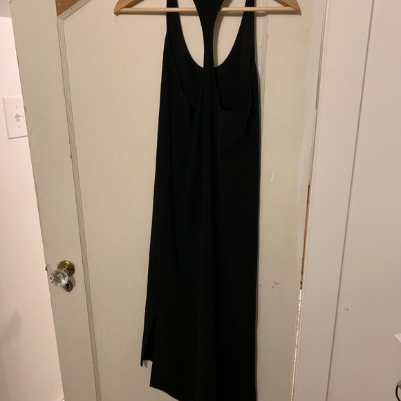 Trouve Black Racerback Side Slits Midi Dress - Picture 3 of 3